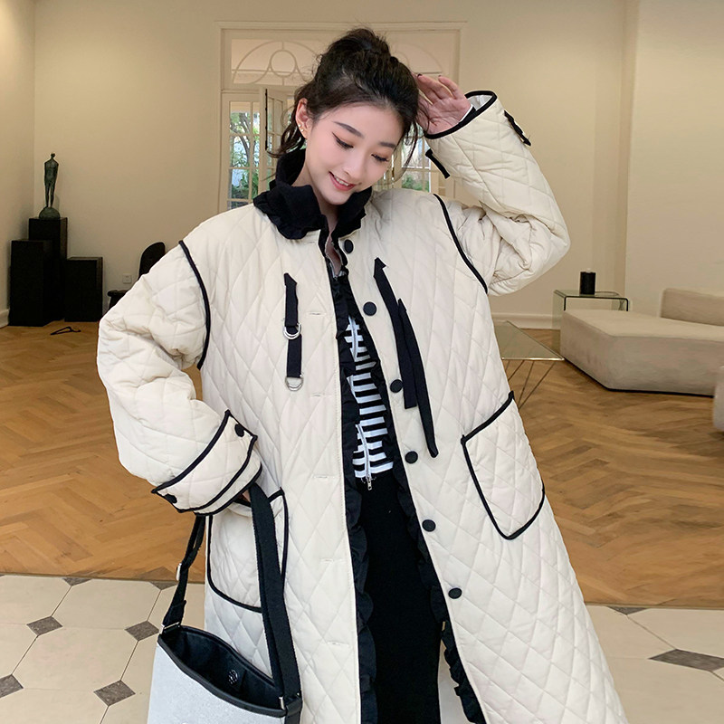 图大货！冬季轻便设计感小众韩系菱格加厚服2290-P180控268,女装棉衣/棉服,依依服饰