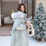 新品现货!格子拼接真大毛领长款过膝羽绒服B001-M206P395控558,女装羽绒服,依依服饰, 新品现货!格子拼接真大毛领长款过膝羽绒服B001-M206P395控558,女装羽绒服,依依服饰,