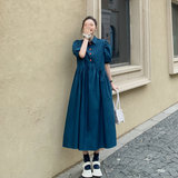 现货秒发！闺蜜泡泡袖连衣裙0609-P85控138，女装连衣裙，依依服饰