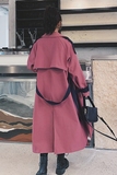 现货！2022秋季特色大翻领拼色风衣821-P145控198，女装风衣，依依服饰