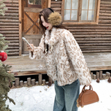 【现货】豹纹环保皮草设计感皮毛一体B001-8520-P245控358，女装皮草，依依服饰