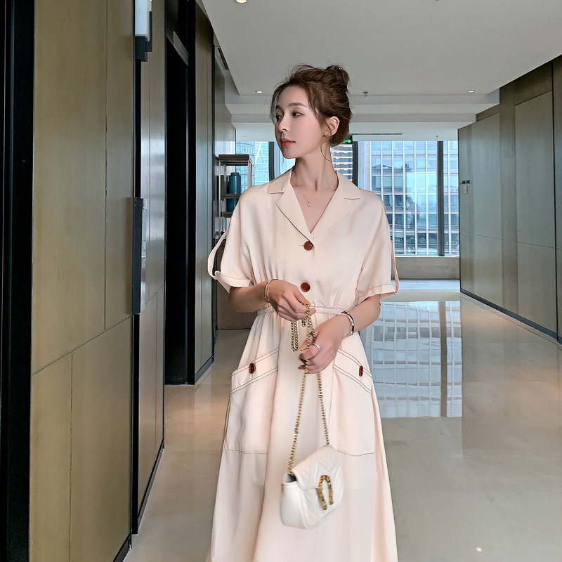 新款！经典慵懒赫本风连衣裙（浙宝001）A20--P95控148,女装连衣裙,依依服饰