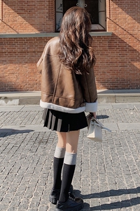 001【图现货】高品质美拉德色系加厚皮毛一体 M121-P205控298图片
