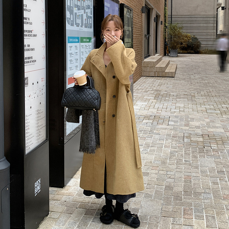 【新品现货】高端立领双面羊绒大衣6200短P255控378长P275控398,女装毛呢外套,依依服饰