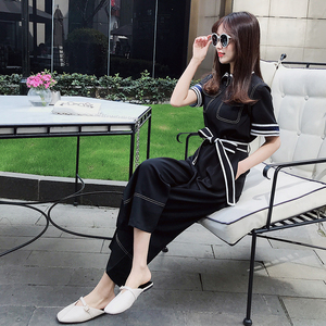 （货足）4色系带显瘦连体裤6616P105严控158