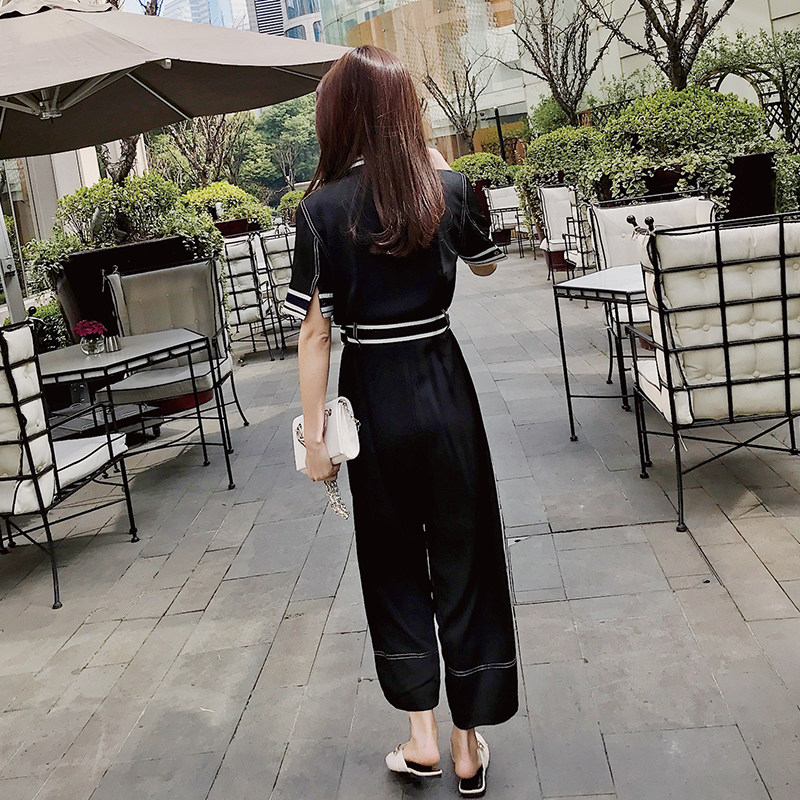 （货足）4色系带显瘦连体裤6616P105严控158,女装休闲裤,依依服饰