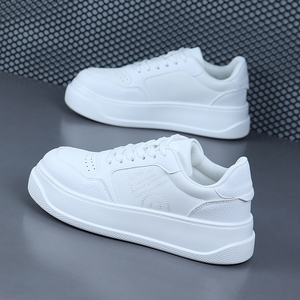 潮牌秋季男鞋原创复古厚底增高男板鞋ins小众休闲运动轻奢小白鞋