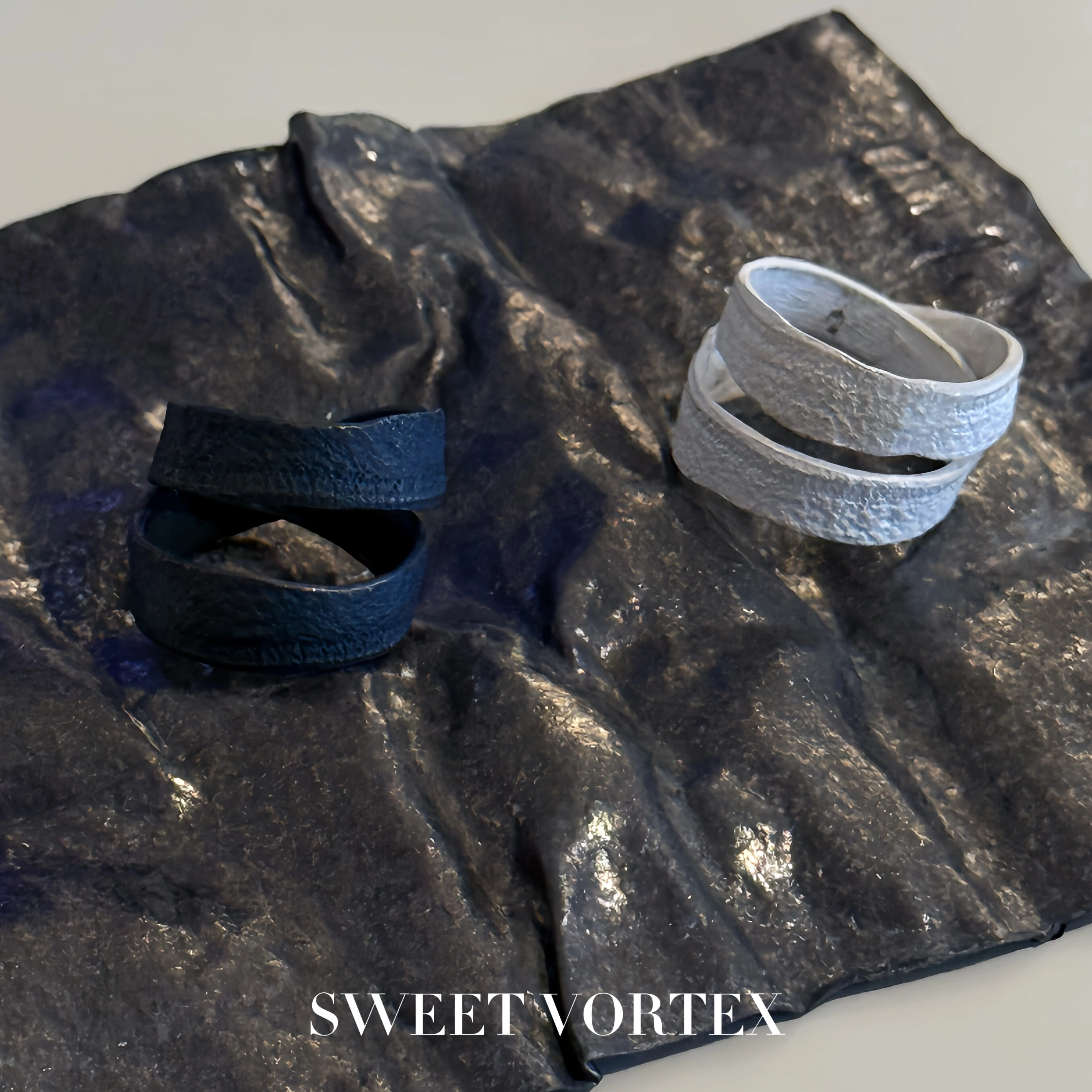 DetajxUmaWang复古绕环戒指