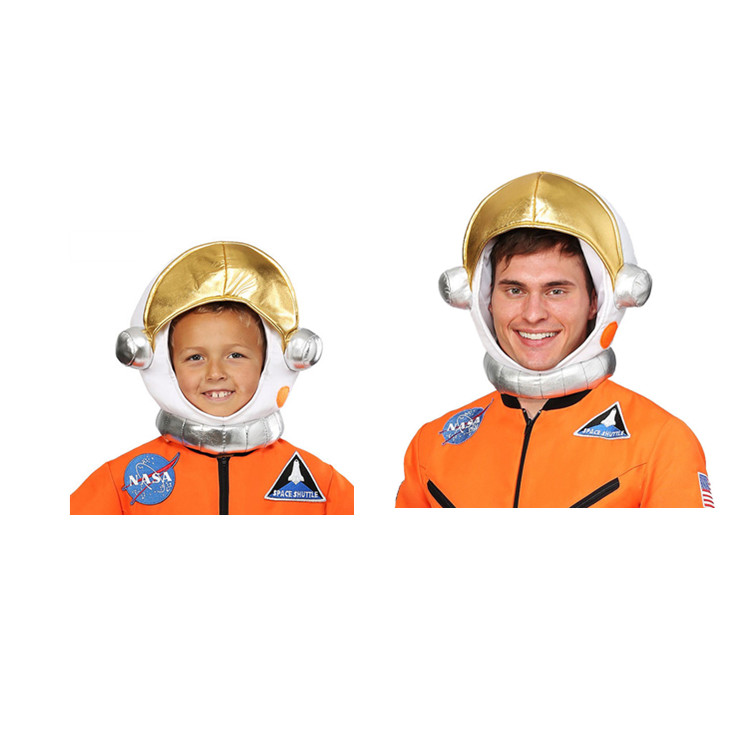 cso万圣节儿童节狂欢节科技展会舞台演出成人儿童布制宇航员头盔