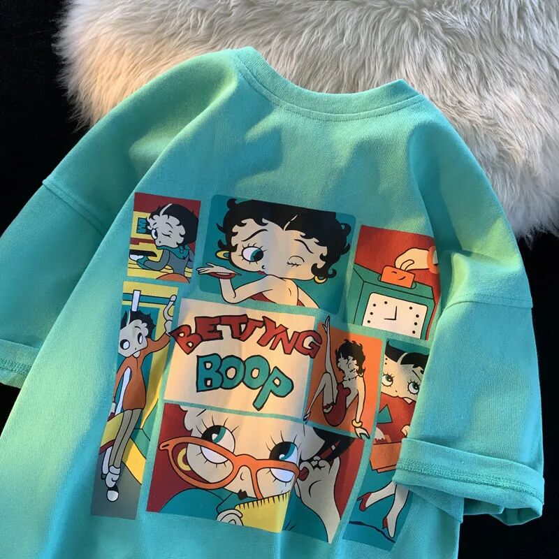 聚群五分袖韩版青少年纯棉上衣