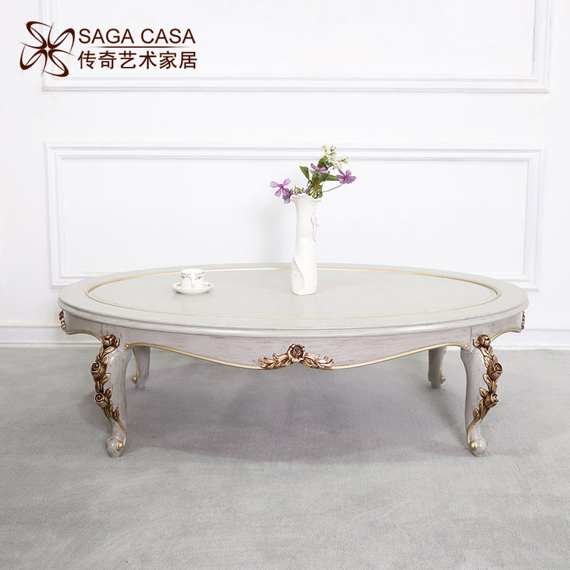 European style solid wood tea table a living room Ellipse Retro tea table Jane Europe tea table Tea Service designer tea table Light extravagancein the Residential furniture , Categories , Tea table  category - from Buy2taobao.com to provide professional Taobao agent buy service