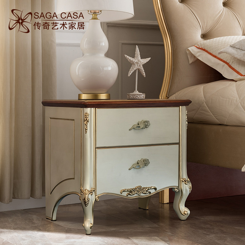 European style design Storage cabinet American style solid wood Carved simple and easy bedside cupboard Bedroom bed Side cabinet French Art Lockersin the Residential furniture , Cabinet , Bedside cabinet  category - from Buy2taobao.com to provide professional Taobao agent buy service