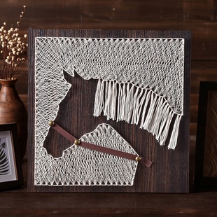 马钉子绕线画 立体弦丝画diy手工制作创意装饰定制生日礼物材料包