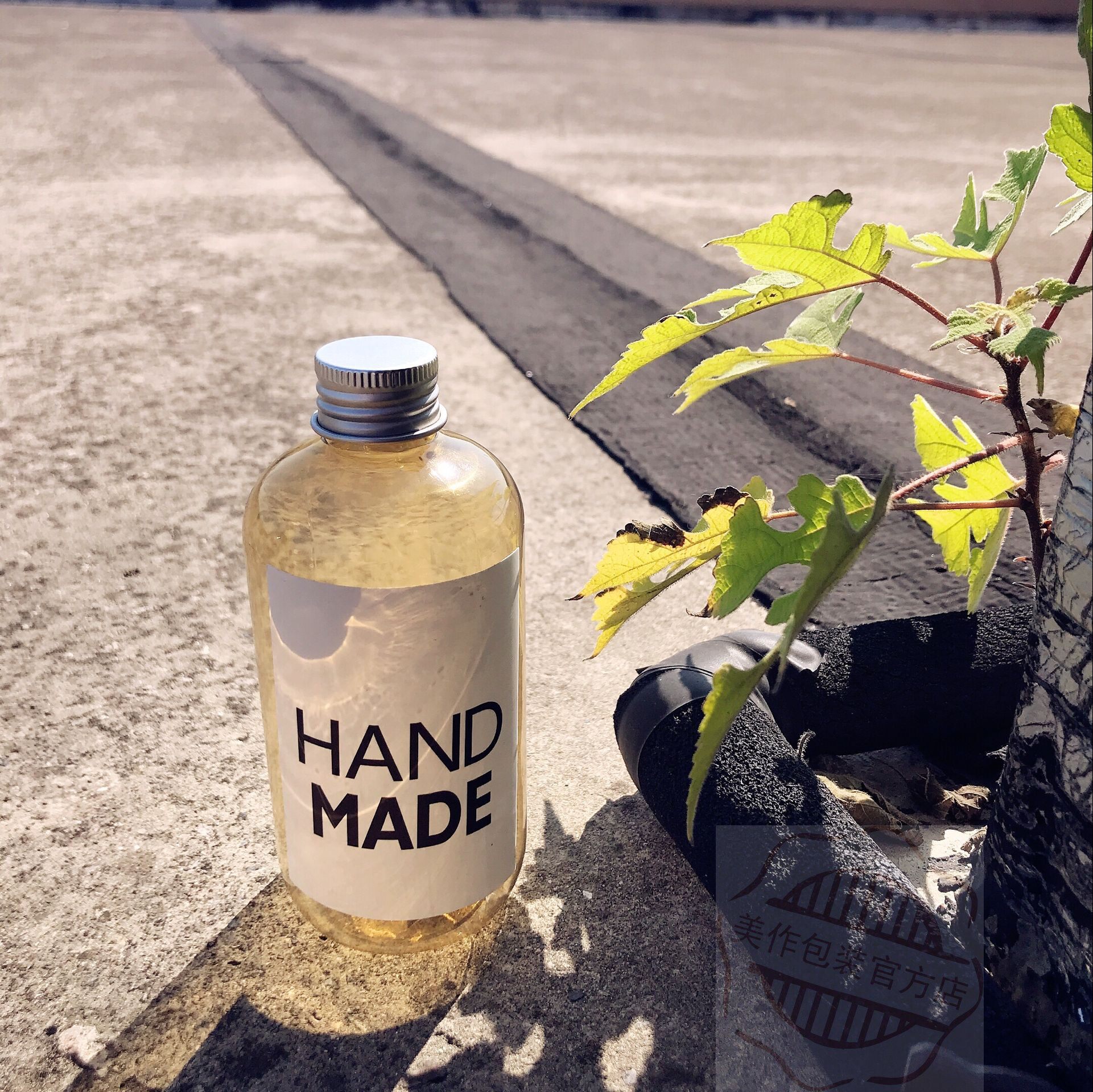 ins风网红奶茶店咖啡外带打包塑料瓶高档质感厚壁饮料果汁瓶250ml