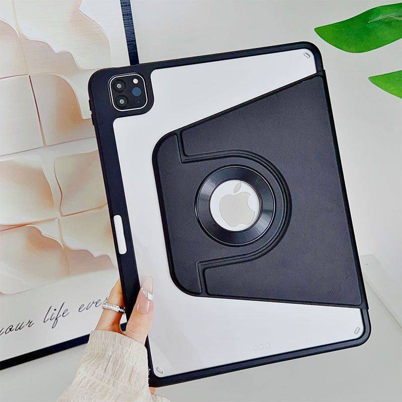 适用华为华为MatePad 11(2023款)保护套笔槽旋转全包亚克力