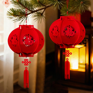 新年装饰品福字灯笼马年室内阳台商场走道幼儿园过年布置挂件挂饰
