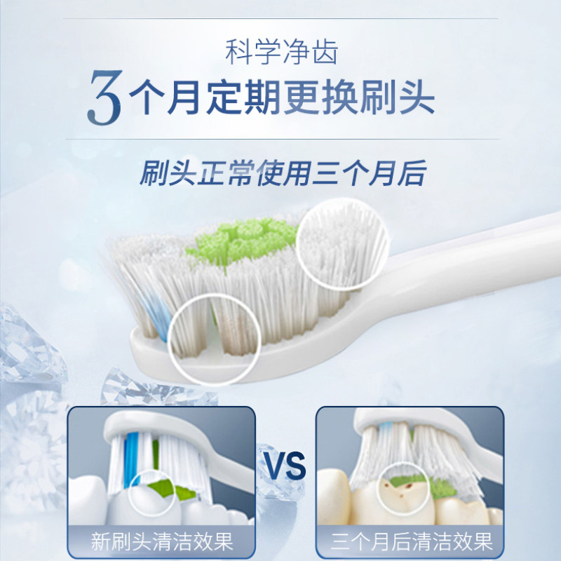 PHILIPS DIAMOND TYPE ELECTRIC TOOTHBRUSH HEAD 6063 REPLACEMENT FOR HX9362|9352|9332 ORIGINAL BRUSH HEAD