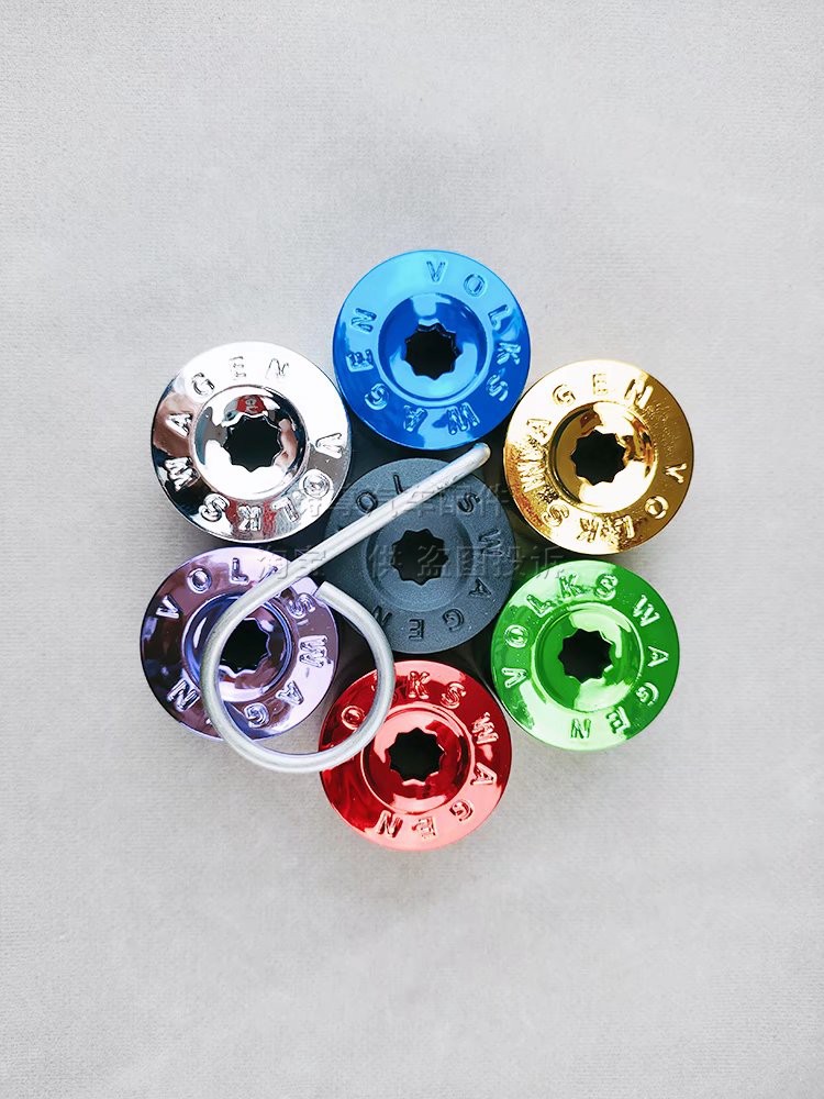 适配大众凌渡朗境途安L途观迈腾炫彩轮胎螺丝帽改装饰盖轮毂防尘