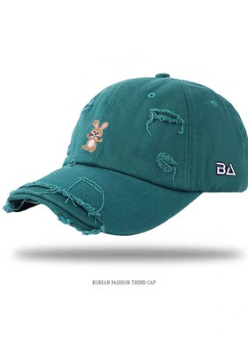 New Bcfauae NB官方正品男女棒球帽破洞时尚百搭潮流鸭舌帽出游