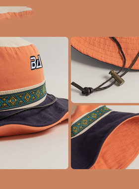 New Bcfauae NB官方正品棒球帽潮牌户外防晒遮阳个性拼色渔夫帽