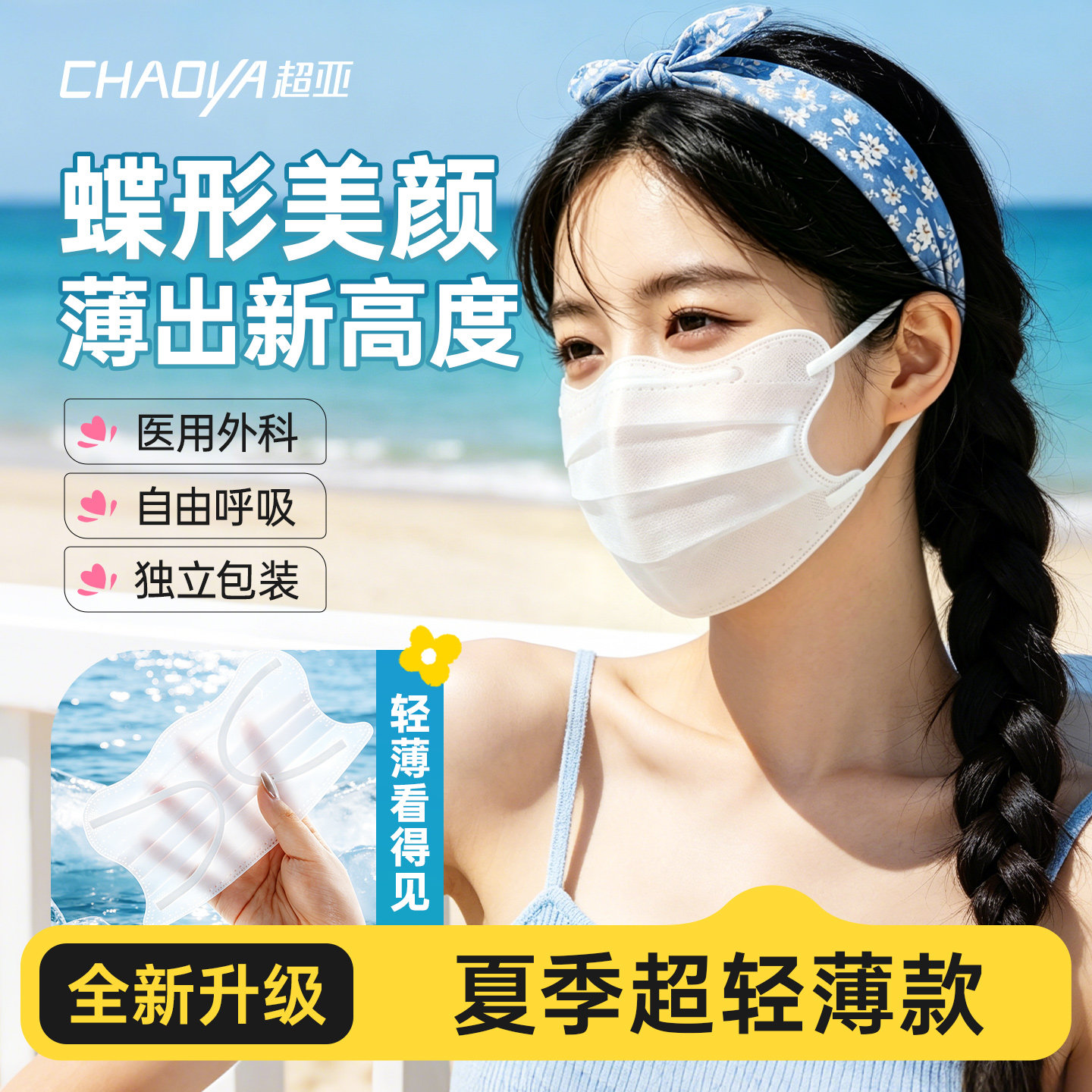 超亚医用外科空气口罩图片
