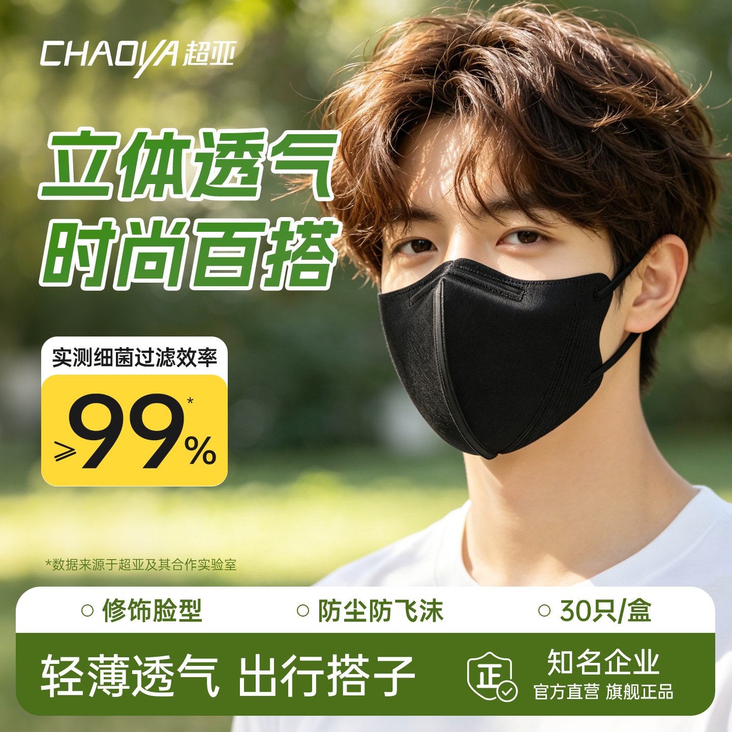 3d立体口罩医疗口罩旗舰店正品黑图片