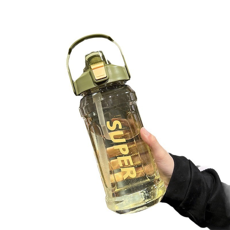 水杯超大容量2L太空杯吸管杯