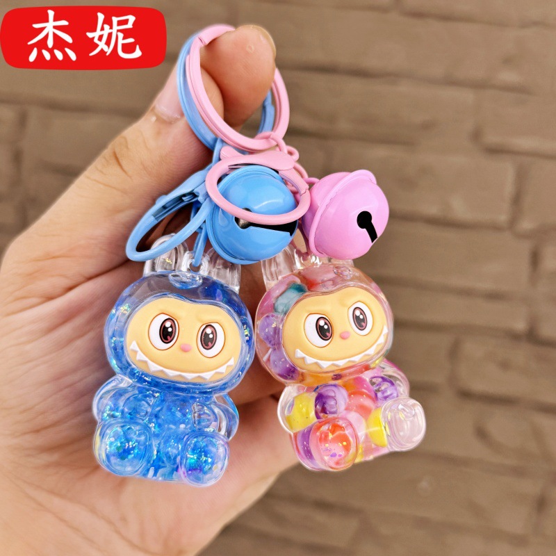 拉布布卡通公仔挂件钥匙扣labubu