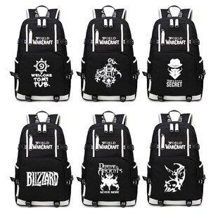 魔兽世界游戏书包动漫周边为了部落联盟双肩包网游二次元学生背包