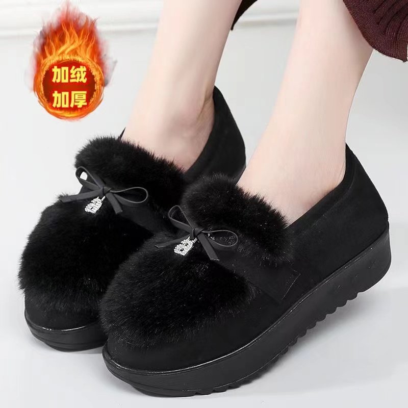 2025新款老北京布鞋女鞋加绒保暖棉鞋豆豆鞋休闲鞋妈妈鞋毛毛鞋子,女鞋,传统布鞋,淘宝优惠券,粉丝福利购,淘宝优惠卷