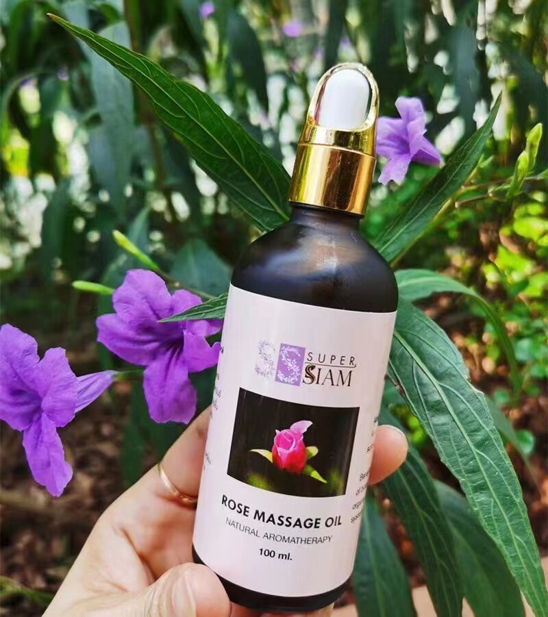 泰国正品SUPER SIAM玫瑰茉莉精油脸部提亮肤色塑身推背护肤100ml