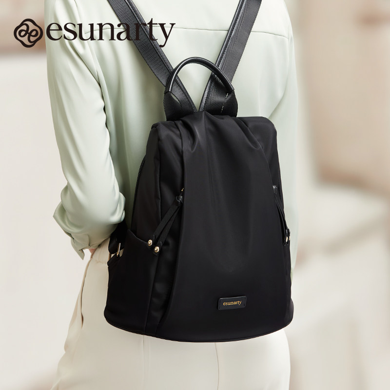 防盗双肩包女2025新款时尚大容量轻便牛津布防水休闲旅行双肩背包