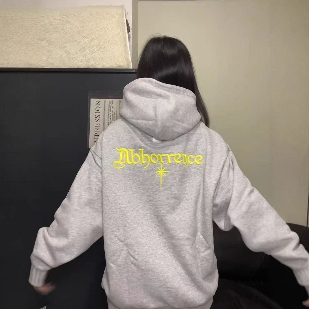 美式高街复古刺绣字母连帽卫衣女宽松慵懒风加绒加厚休闲百搭外套,女装/女士精品,卫衣/绒衫,淘宝优惠券,粉丝福利购,淘宝优惠卷