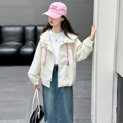 女童春秋款冲锋衣外套