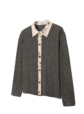 TZ killer Layered Shirt 层次感拼接衬衫 老钱复古长袖上衣宽松