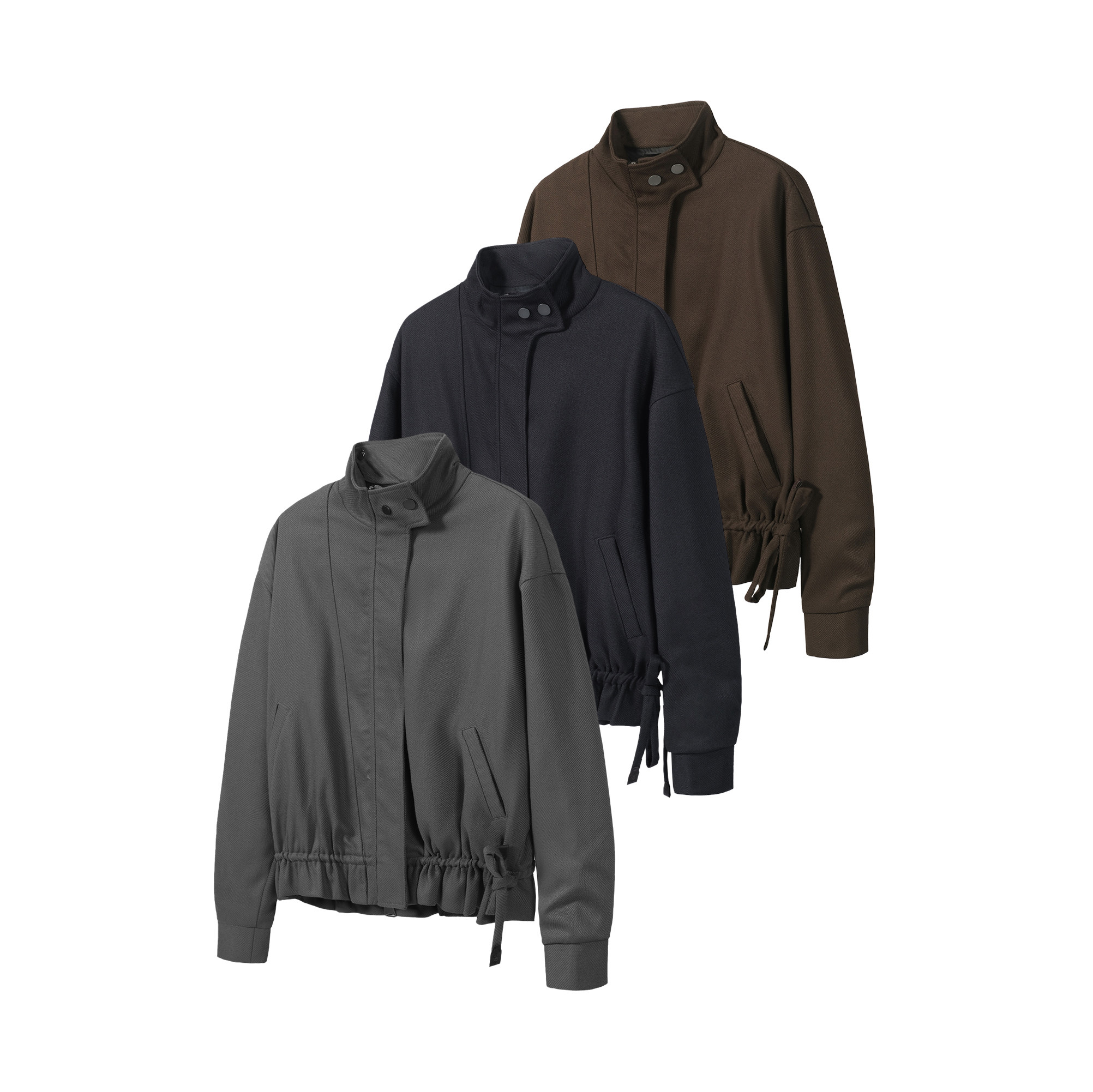 TZ killer MulticolorJacket 三色立领夹克 下摆抽绳混纺上衣外套