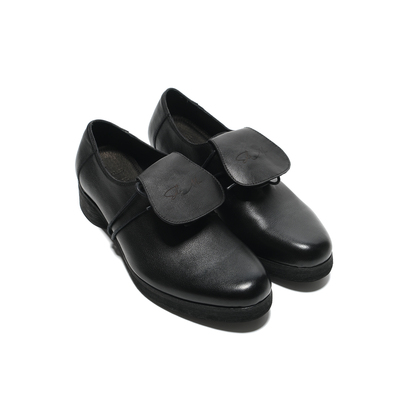 TZ killer Cowhide Shoes洗水牛皮方头德比鞋 翻盖可拆卸百搭皮鞋