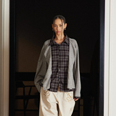 撞色层次感拼接格子上衣 衬衫 killer LayeredSplicing老钱长袖