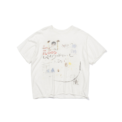 TZ killer Graffiti T-shirts 涂鸦手绘短宽短袖 柔软舒适T恤