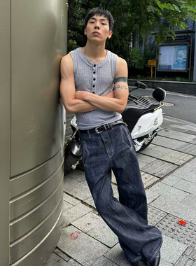 TZ killer Button Henry vest 纽扣亨利修身背心男女同款无袖上衣
