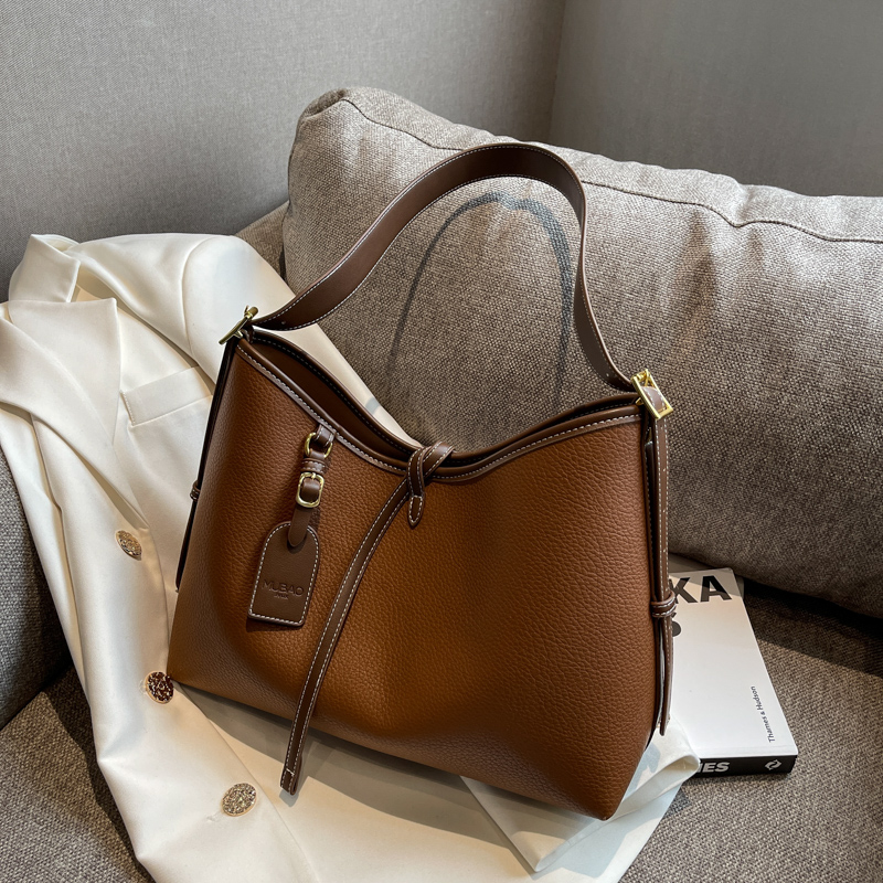 Laoyja水桶包简约大容量小众单肩