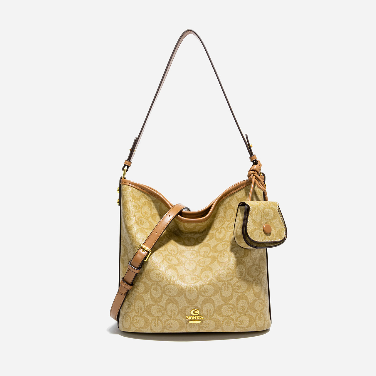 大容量包包女式2025新款超火小众老花通勤水桶包百搭单肩斜挎大包,箱包皮具/热销女包/男包,通用款女包,淘宝优惠券,粉丝福利购,淘宝优惠卷