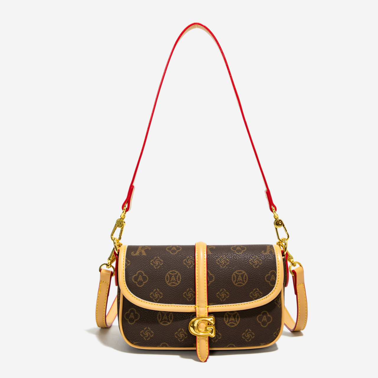 LAOYJA高级感老花腋下法棍包