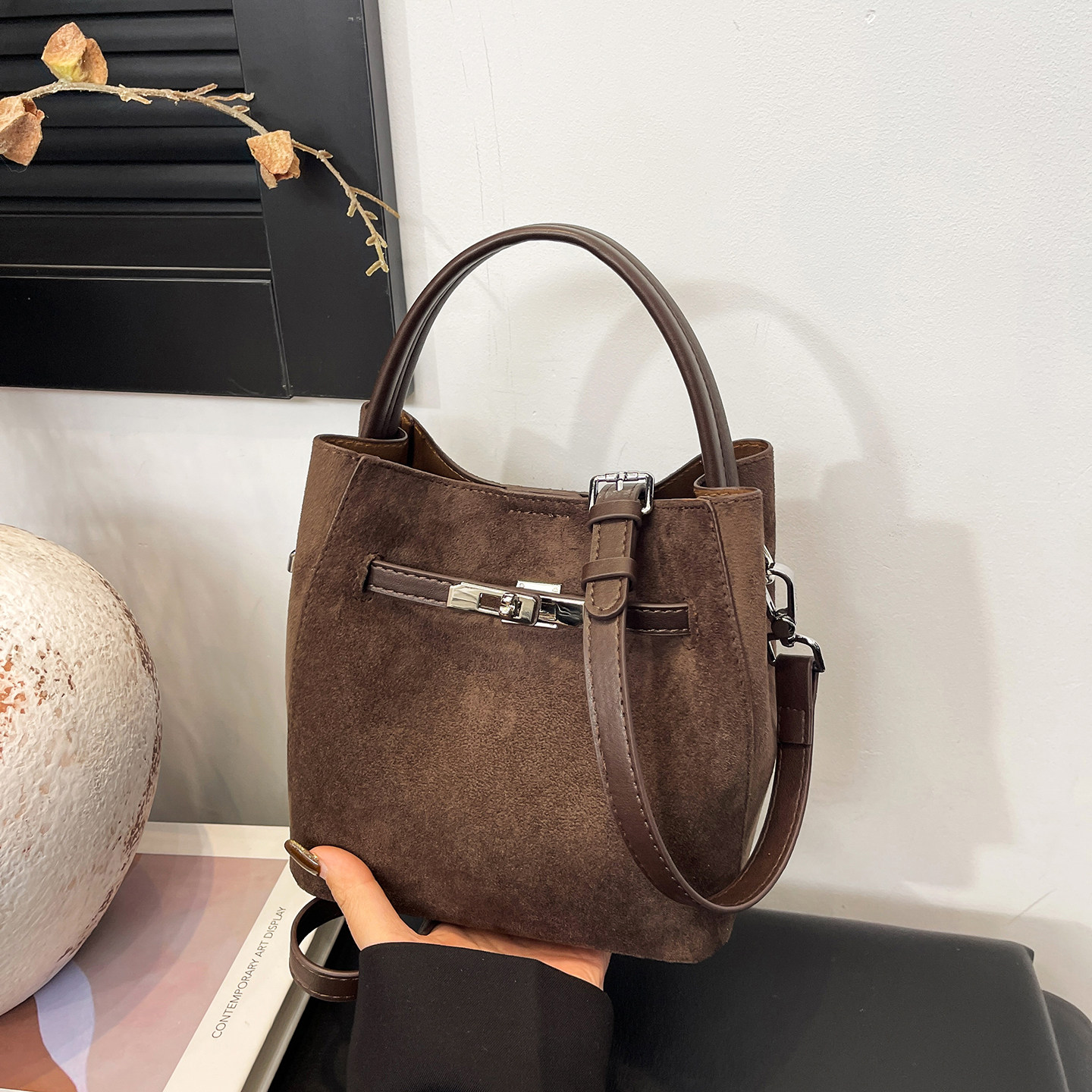 超火小包包女式2025新款小众磨砂铂金水桶包百搭单肩斜挎菜篮子包,箱包皮具/热销女包/男包,通用款女包,淘宝优惠券,粉丝福利购,淘宝优惠卷