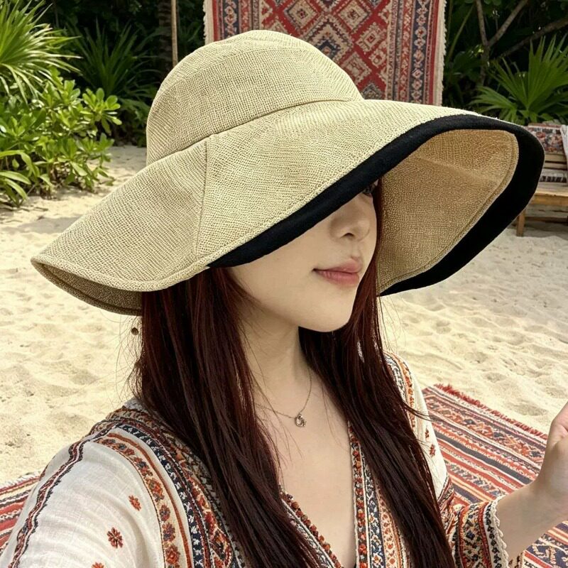 夏季女大檐防晒显脸小遮阳帽