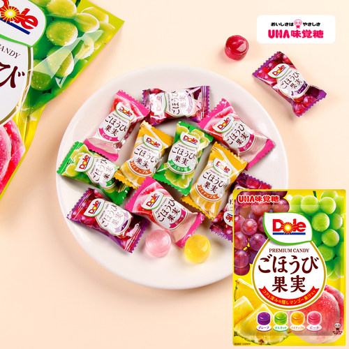 日本进口悠哈什锦水果糖dole联名