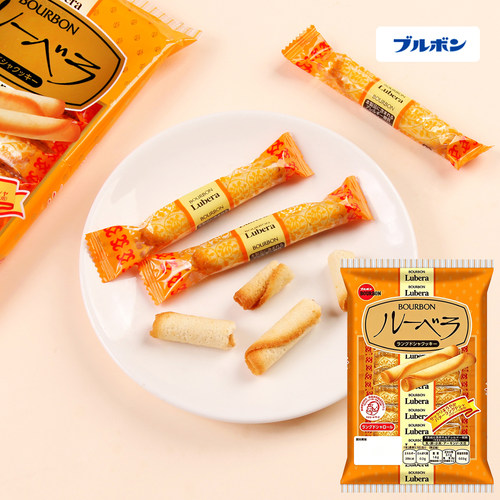日本进口布尔酥脆本黄油蛋卷饼干