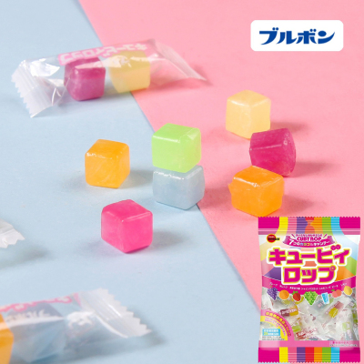 日本布尔本方块造型7味水果糖