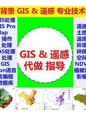 ArcGIS/QGIS/ENVI/ERDAS/ArcGISPro/SuperMap/遥感解译高程画做图