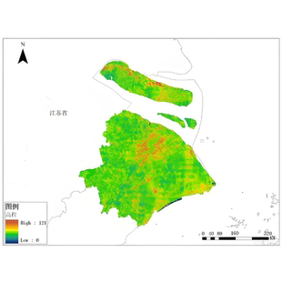 arcgis地形分析 tif格式 上海市高精度DEM高程地形数据 优于10米